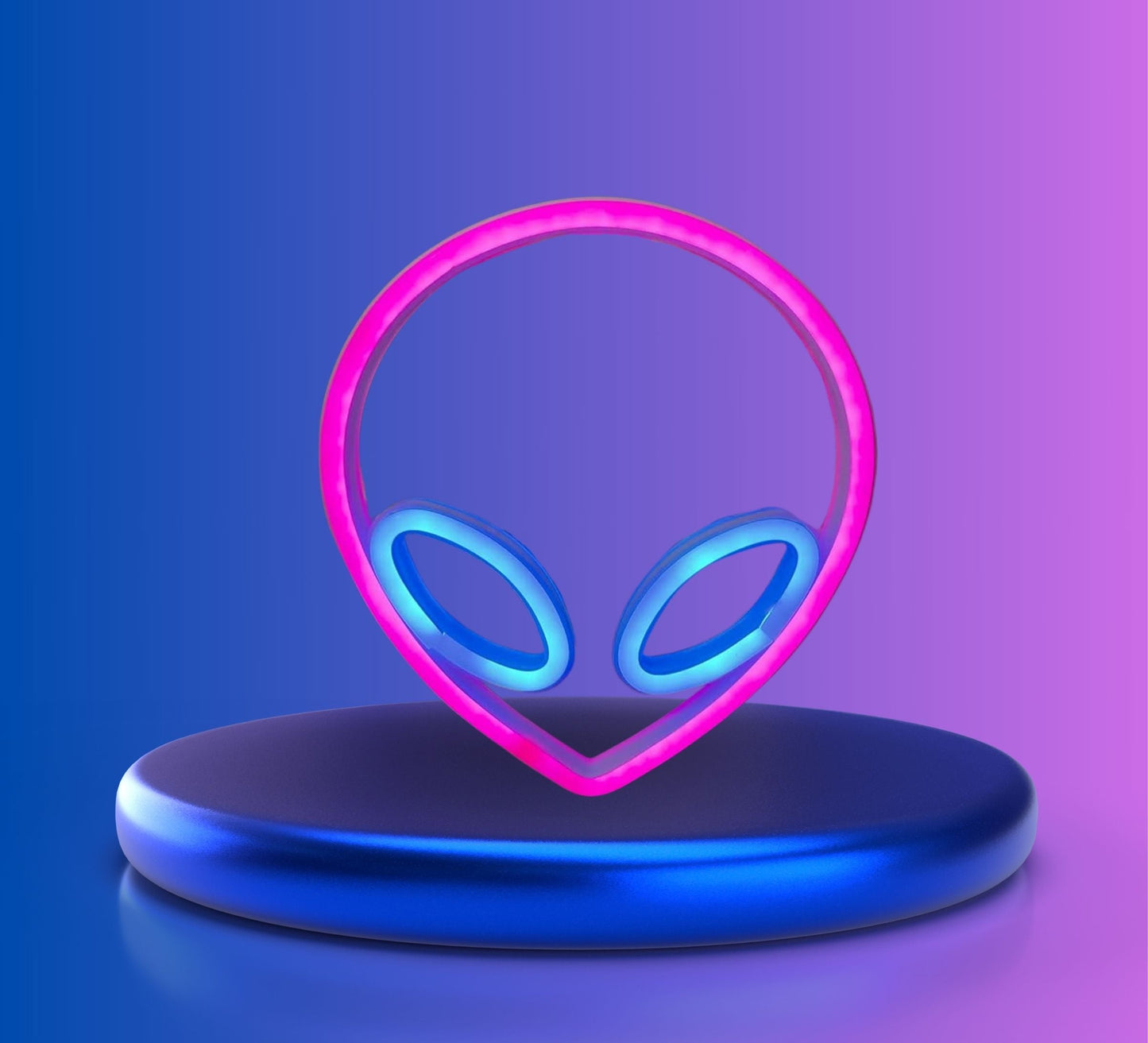 Enseigne au Néon LED USB/Batterie - Lampe de Nuit Extraterrestre en Forme de Cœur